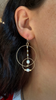 Delightful Caviar Cluster Earrings, XL