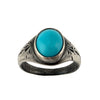 Turquoise Engraved Ring
