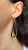 Large Polygon Geode Earrings, Spinel