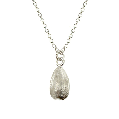 Sunflower Seed Charm Necklace