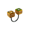 Double Cube Ring, Green