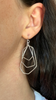 Large Forged Polygon Earrings