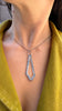 Polygon Geode Necklace, Aquamarines