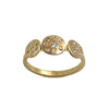 Three Circles Gold Diamond Ring