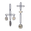 Balance Earrings, Labradorite