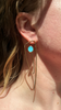 Popper Pair Earrings, Gold, Sky Blue & Yellow