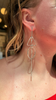 Line Drawing Earrings, Silver, 4