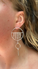 Line Drawing Earrings, Silver, 2