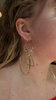 Line Drawing Earrings, Gold, 4