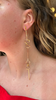 Line Drawing Earrings, Gold, 4