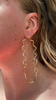 Line Drawing Earrings, Gold, 3