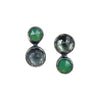 Gem Flip Studs, Green