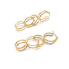 Altered Plane Bent Link Earrings