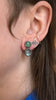 Gem Flip Studs, Green