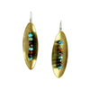 Turquoise Orbit Disc Earrings
