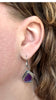 Amethyst Slice Earrings
