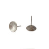 Etched Disc Studs, Silver