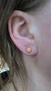 Mismatched Stud Earrings, Coral Heart and Rose