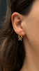 Double X Link Studs, Gold