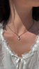Two Tone Moonstone Charm Necklace