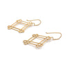 Lattice Earrings, Gold