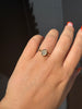 Oval White Diamond Solitaire Ring