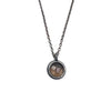 Pinwheel Flower & Smokey Quartz Reversible Necklace