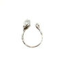 Ghost Pipe Ring, Silver