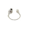 Ghost Pipe Ring, Silver