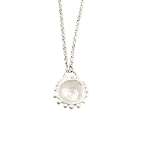Cell Charm Necklace, Silver