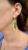 Turquoise Orbit Disc Earrings