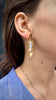 Chalcedony Orbit Disc Earrings