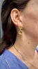 Cell Drop Earrings, Bronze