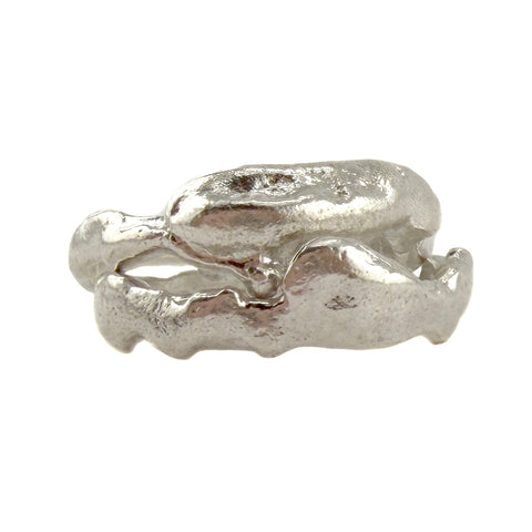 Wobble Stacker Rings, Silver