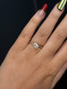 Diagonal Pear Shaped Diamond Solitaire Ring