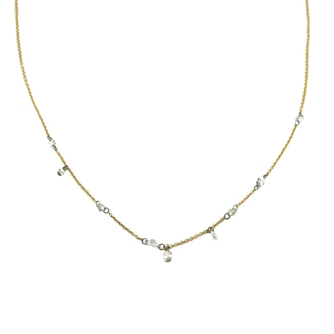 Mixed Shape Free Set Diamond Necklace