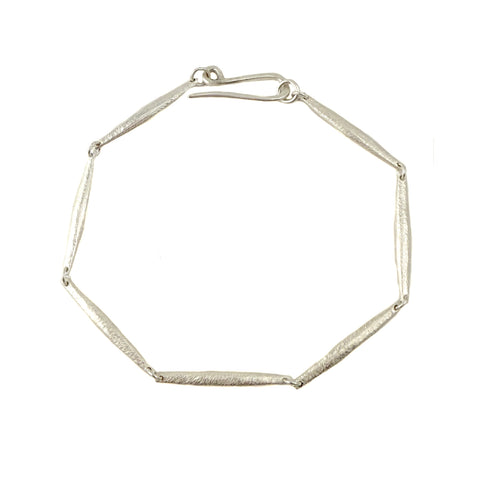Carved Tapered Link Bracelet