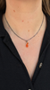 Mini Tangle Necklace, Carnelian