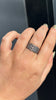 Palladium Triple Diamond Ring