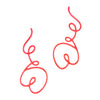 Linework Texas Earrings, Neon Coral, Large (Copy)