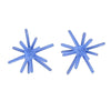 Sputnik Post Earrings, Cornflower