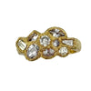 Mixed Shape Diamond Cluster Ring