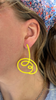 Linework Mix / Match Earrings, Neon Chartreuse, Large