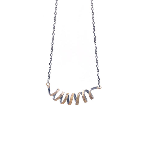 Gold Dust Coil Necklace