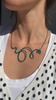 Linework Curlique Necklace, Pro Green / Gold