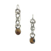 Montana Agate Washer Link Earrings