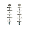 Hammered Rung Kyanite Earrings
