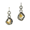 Bezel and Prong Set Citrine Earrings