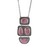 Oxidized Cobalto Calcite Necklace