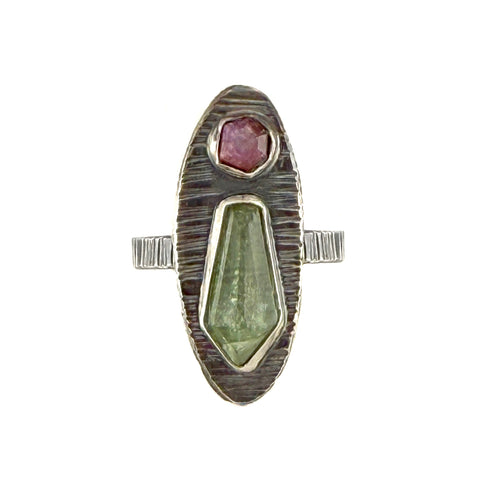 Ruby and Kyanite RIng